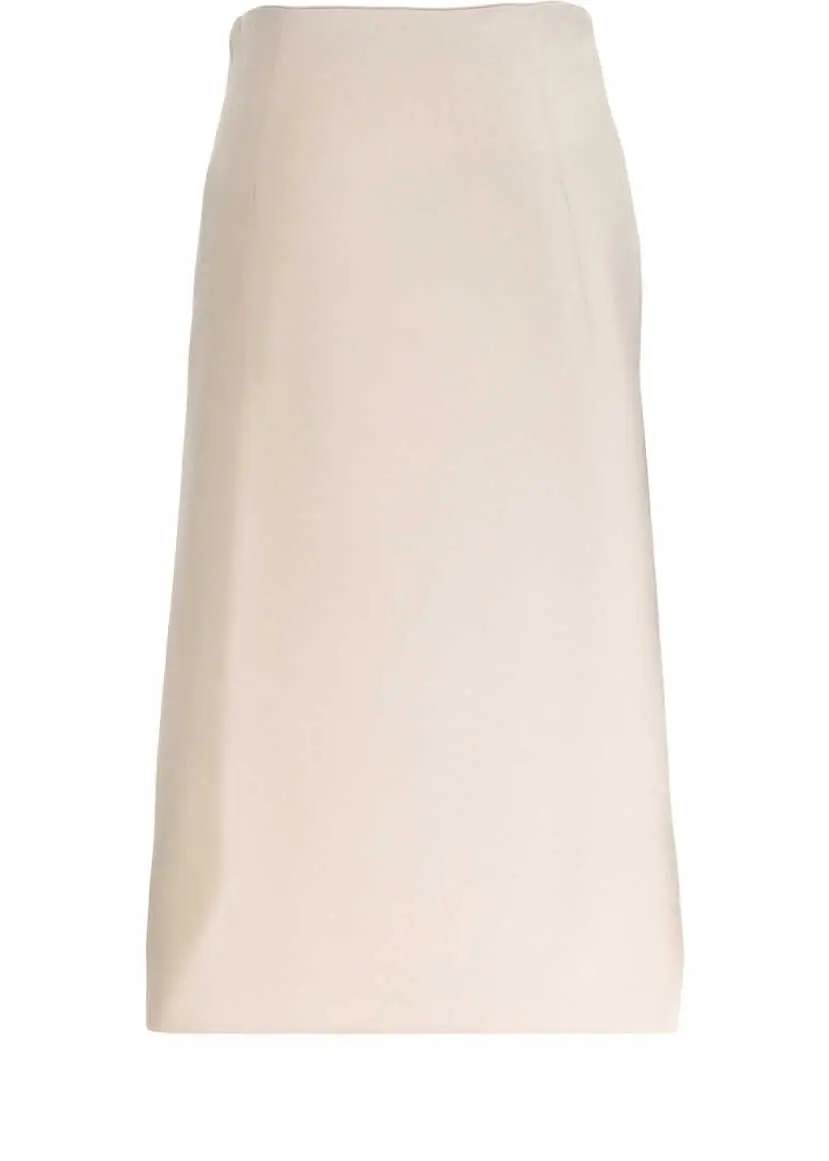Fuste lungi Herno Satin midi skirt Beige Femei (BM 19032970) 6