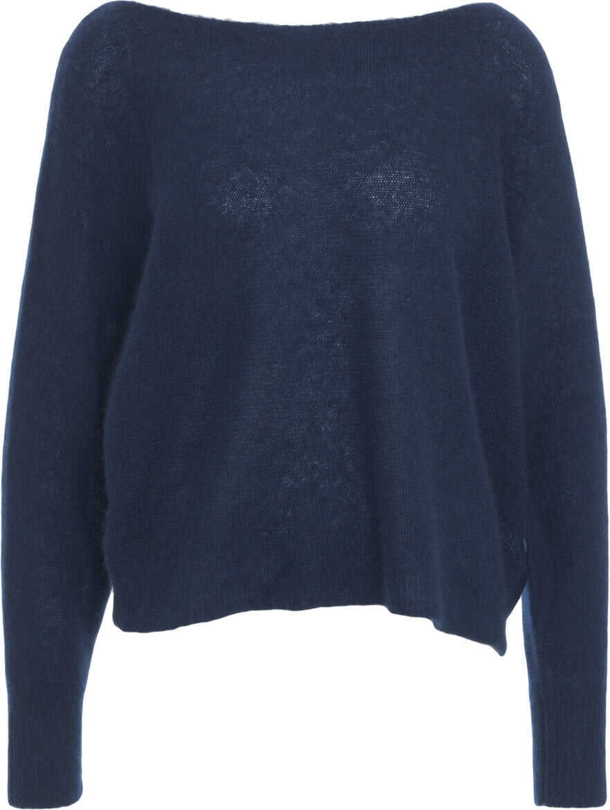 Pulovere CRUSH Knit sweater Amara Yangon Blue Femei (BM 19032994) 2