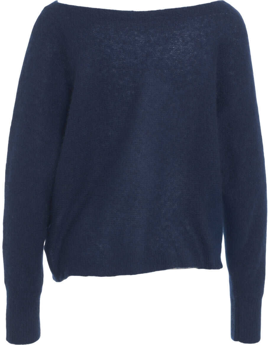 Pulovere CRUSH Knit sweater Amara Yangon Blue Femei (BM 19032994) 3