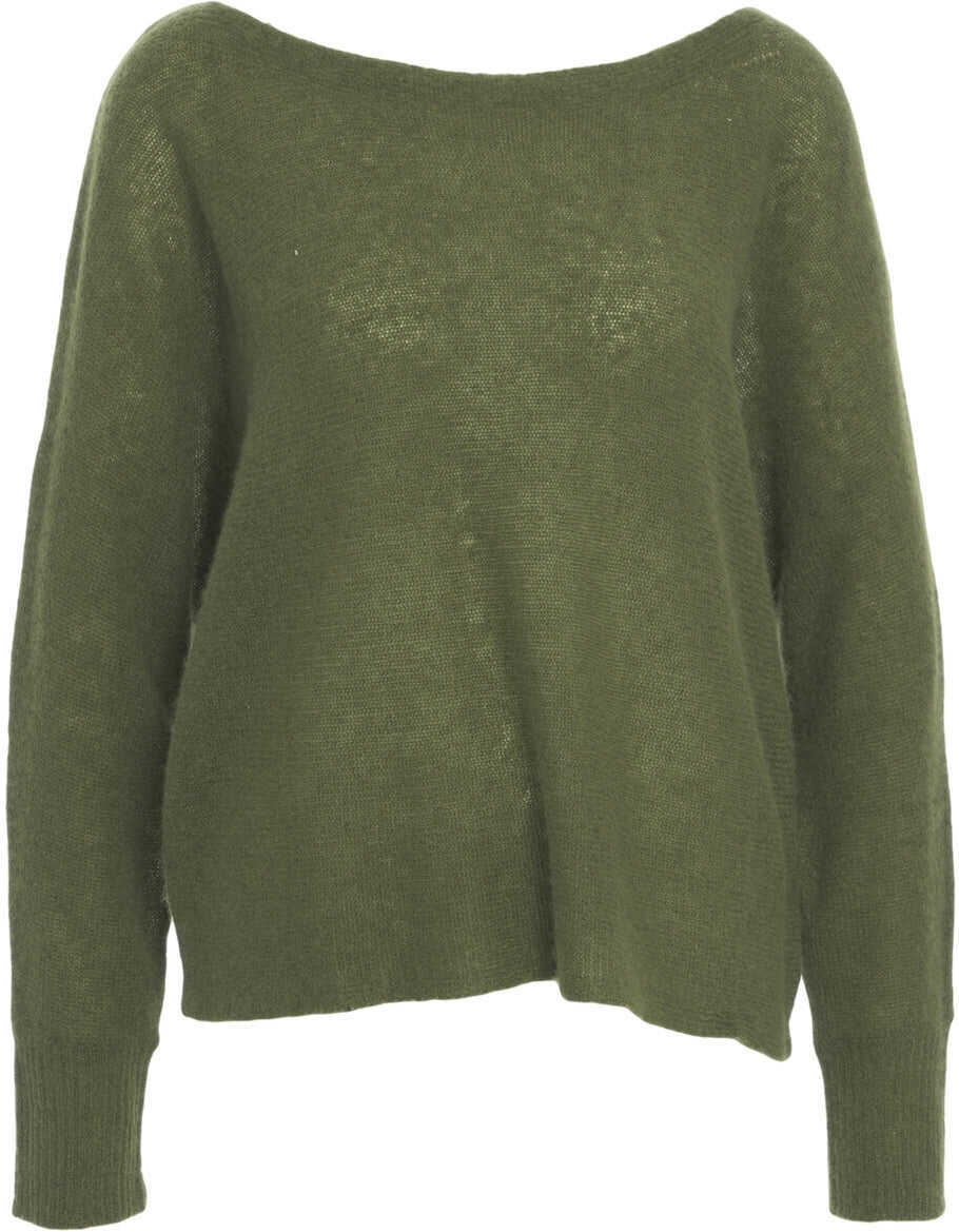 Pulovere CRUSH Knit sweater Amara Yangon Green Femei (BM 19032994) 2