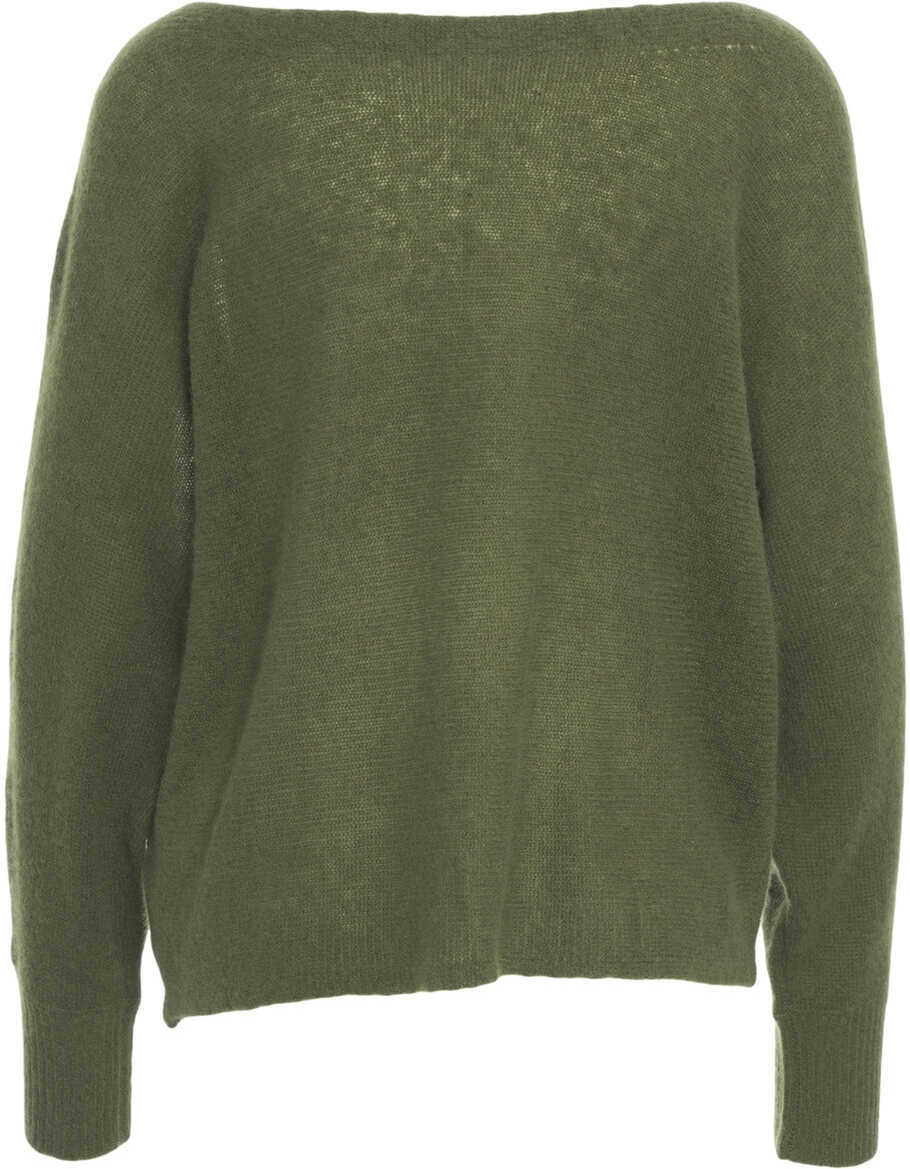 Pulovere CRUSH Knit sweater Amara Yangon Green Femei (BM 19032994) 3