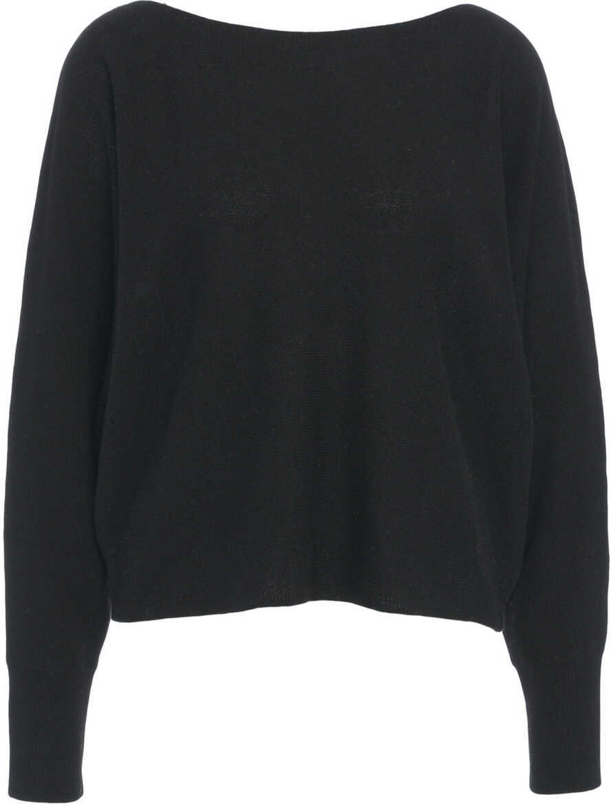 Pulovere CRUSH Cashmere sweater Yangon Black Femei (BM 19033021) 1