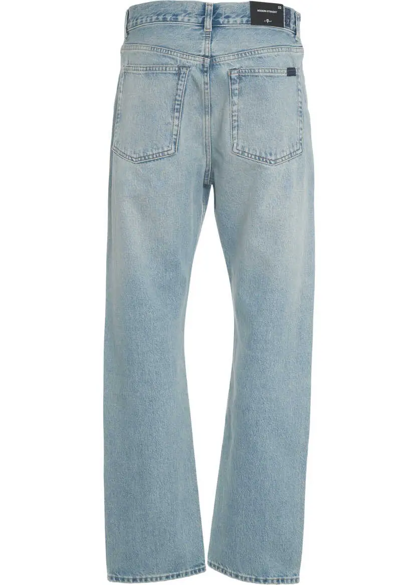 Blugi drepti 7 For All Mankind Straight cut jeans Blue Barbati (BM 19033039) 4