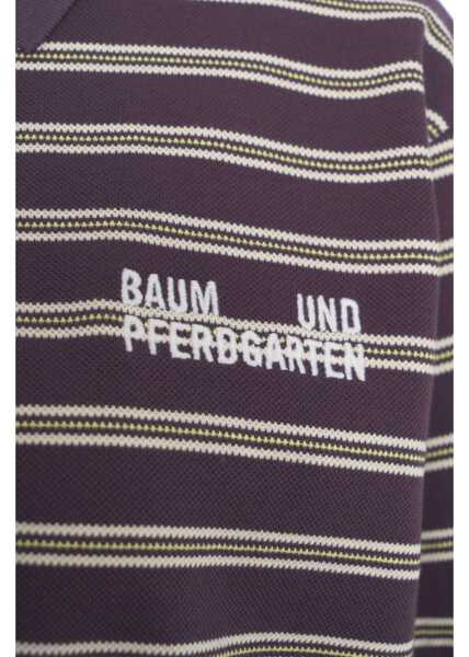 Tricouri Polo Baum und Pferdgarten Striped polo shirt Jeanne Purple Femei (BM 19033042) 7