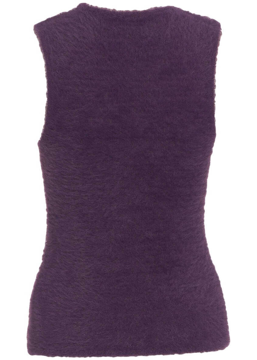 Maiouri Baum und Pferdgarten Fuzzy tank top Chaima Purple Femei (BM 19033048) 3