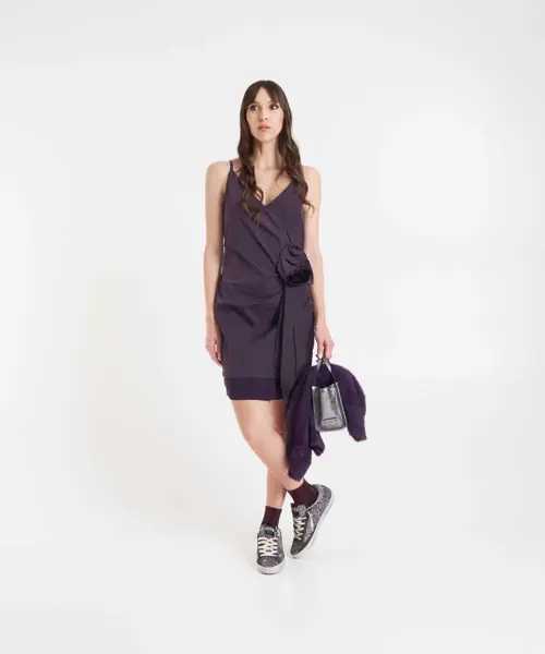 Rochii scurte Baum und Pferdgarten Mini dress with flower detail Andria Purple Femei (BM 19033051) 3