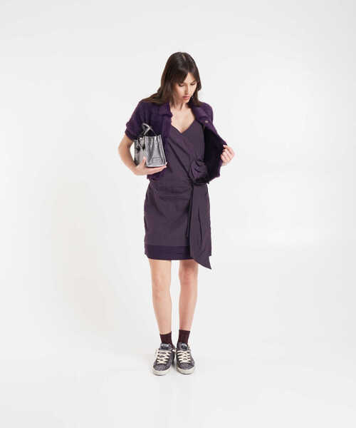 Rochii scurte Baum und Pferdgarten Mini dress with flower detail Andria Purple Femei (BM 19033051) 4