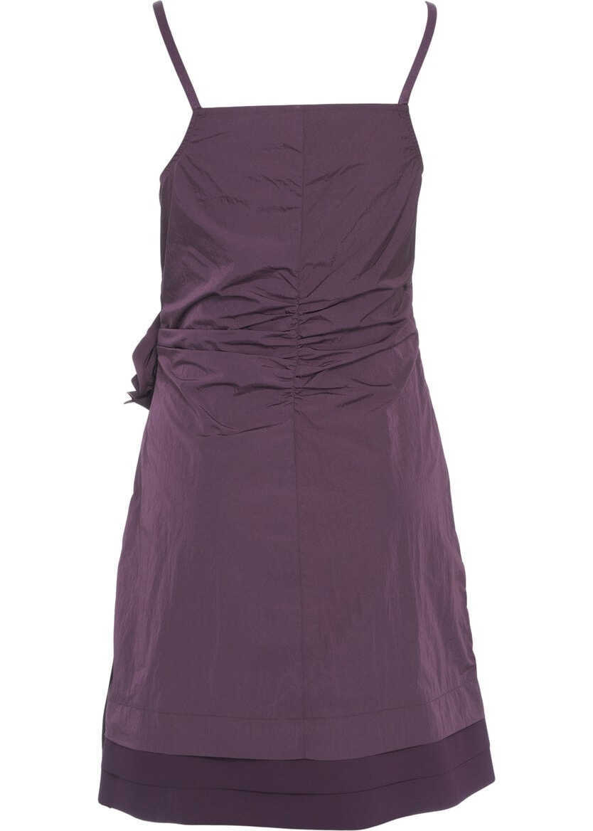 Rochii scurte Baum und Pferdgarten Mini dress with flower detail Andria Purple Femei (BM 19033051) 5