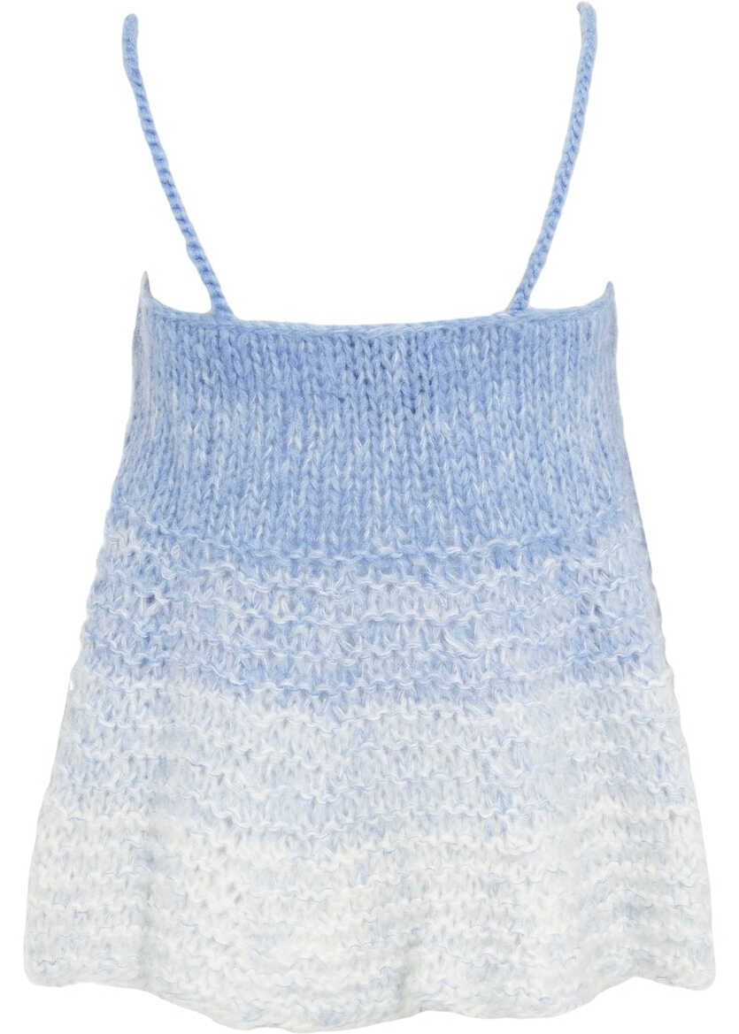 Maiouri Dawn x Dare Mohair knit top Vesper Blue Femei (BM 19033063) 3