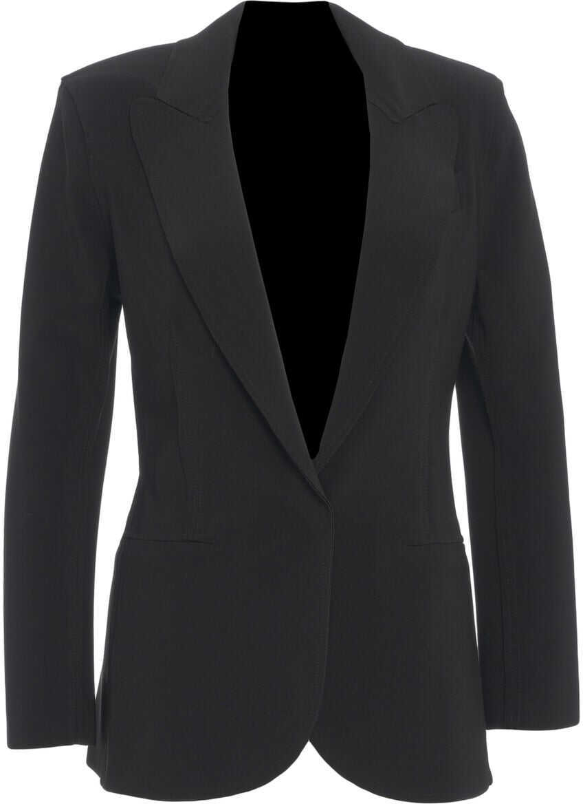 Sacouri NORMA KAMALI Single breasted blazer Black Femei (BM 19033087) 2