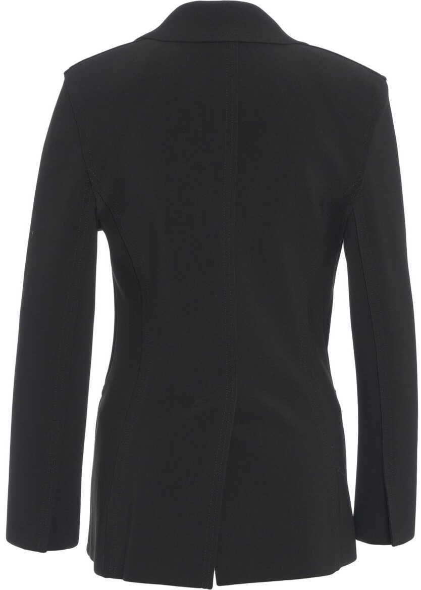 Sacouri NORMA KAMALI Single breasted blazer Black Femei (BM 19033087) 3