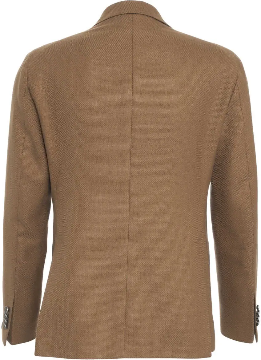 Sacouri Tagliatore Virgin wool double-breasted blazer Brown Barbati (BM 19033105) 3