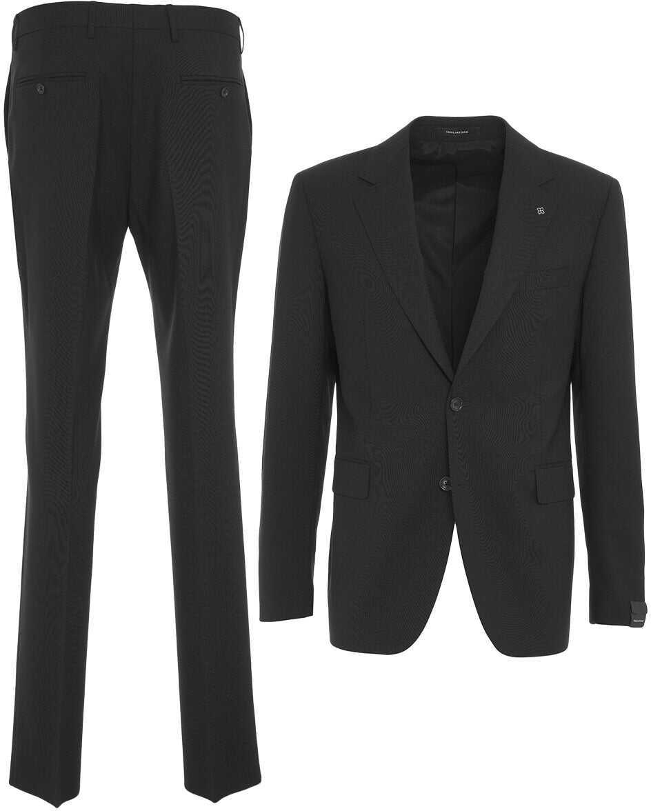 Costume Tagliatore Virgin wool single-breasted suit Black Barbati (BM 19033108) 2