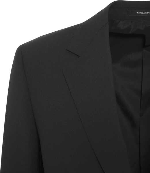 Costume Tagliatore Virgin wool single-breasted suit Black Barbati (BM 19033108) 5