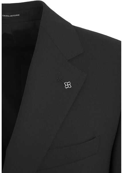 Costume Tagliatore Virgin wool single-breasted suit Black Barbati (BM 19033108) 6