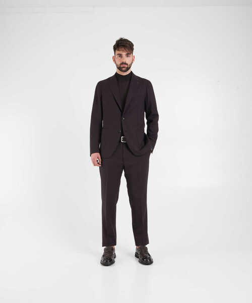 Costume Tagliatore Virgin wool single-breasted suit Purple Barbati (BM 19033111) 3