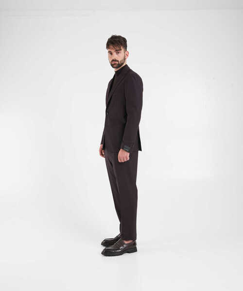 Costume Tagliatore Virgin wool single-breasted suit Purple Barbati (BM 19033111) 4