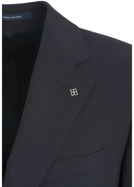 Costume Tagliatore Virgin wool single-breasted suit Blue Barbati (BM 19033114) 6