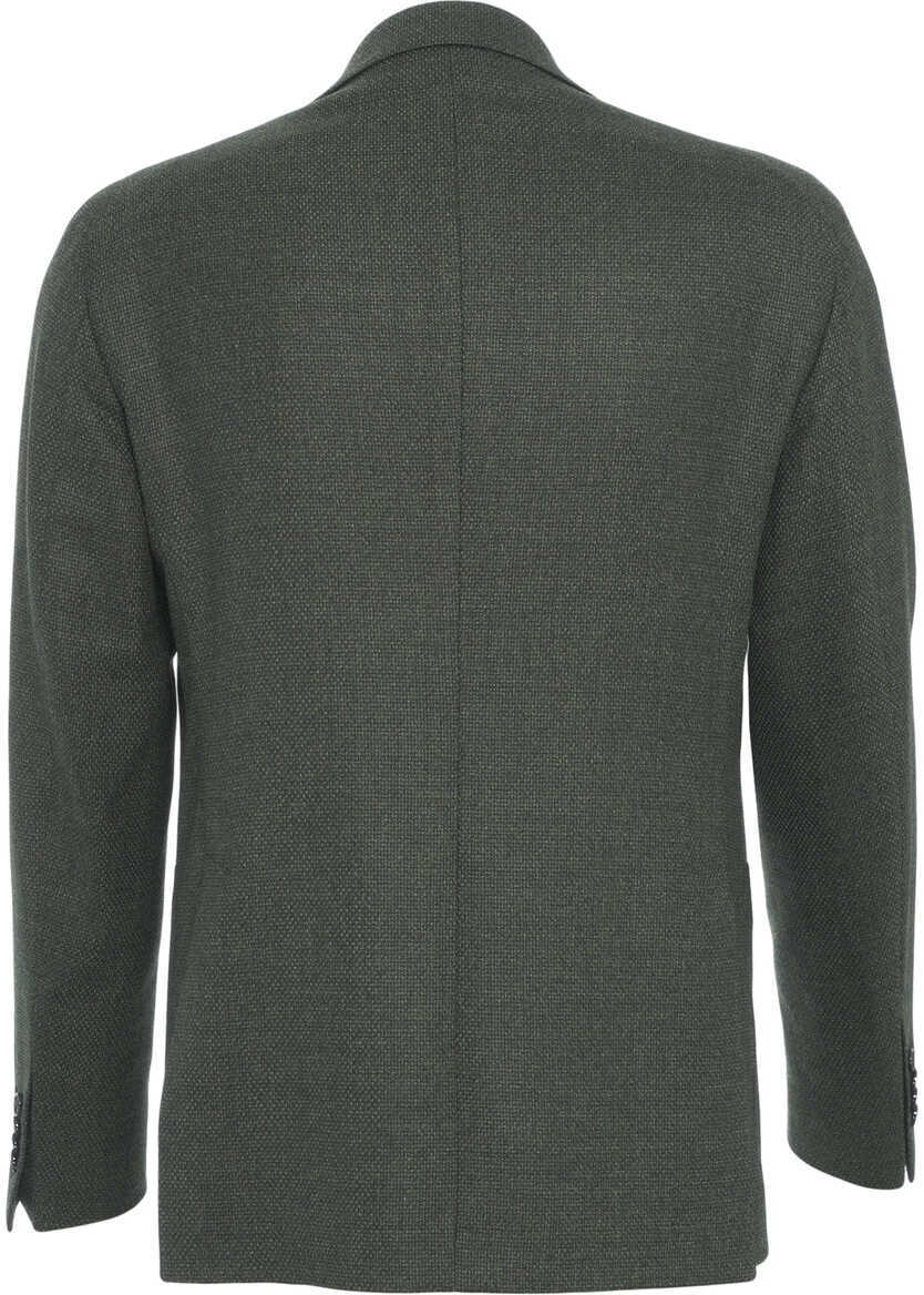 Sacouri Tagliatore Virgin wool single-breasted blazer Green Barbati (BM 19033126) 3