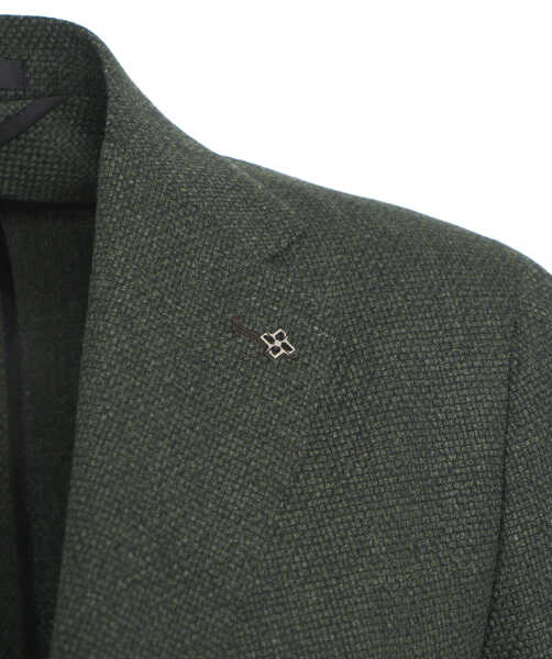 Sacouri Tagliatore Virgin wool single-breasted blazer Green Barbati (BM 19033126) 4