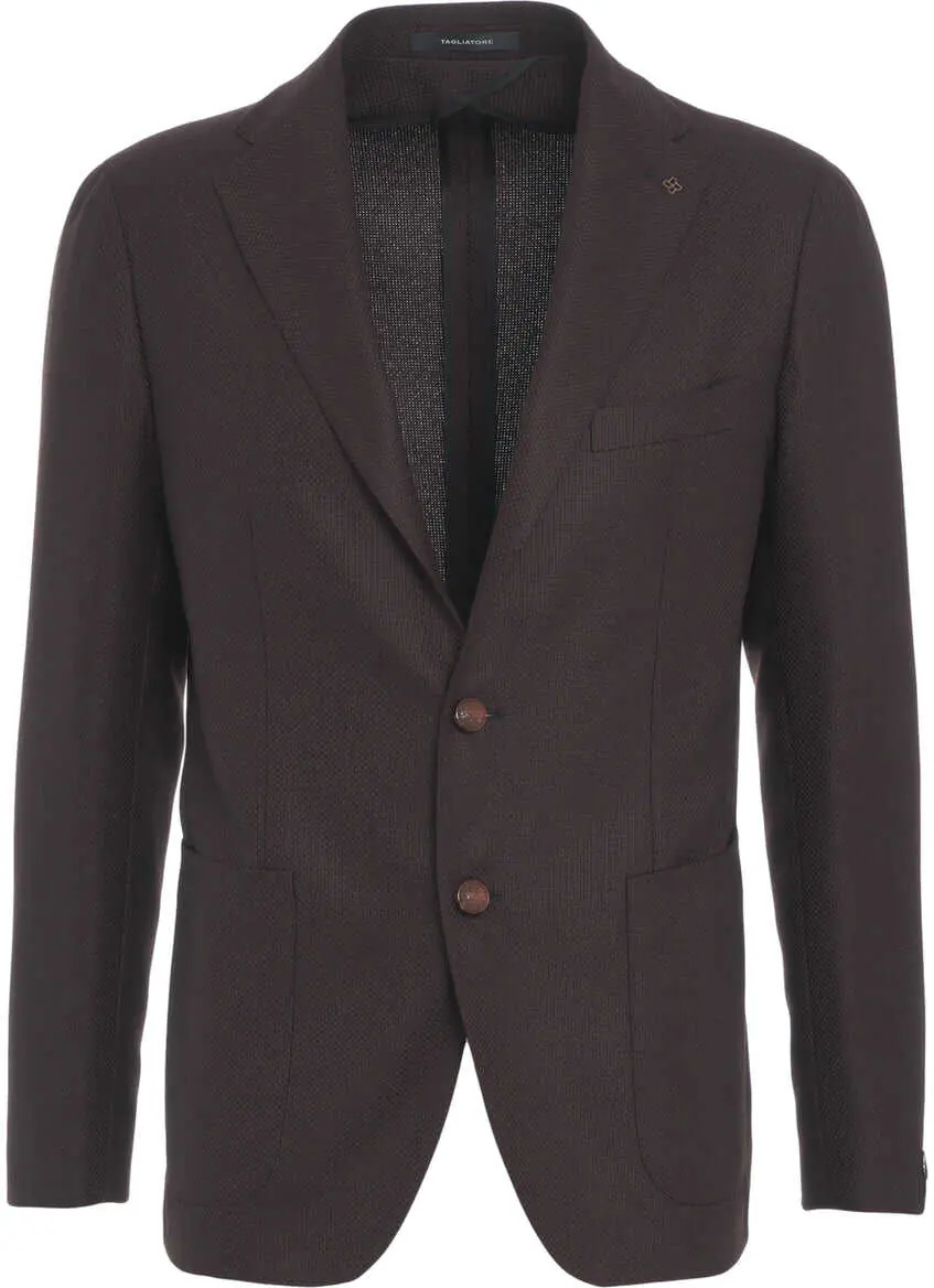 Sacouri Tagliatore Virgin wool single-breasted blazer Purple Barbati (BM 19033138) 1