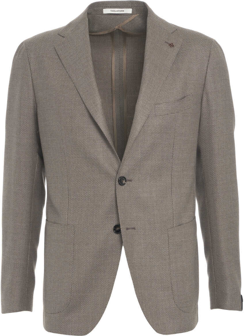 Sacouri Tagliatore Virgin wool single-breasted blazer Grey Barbati (BM 19033141) 2