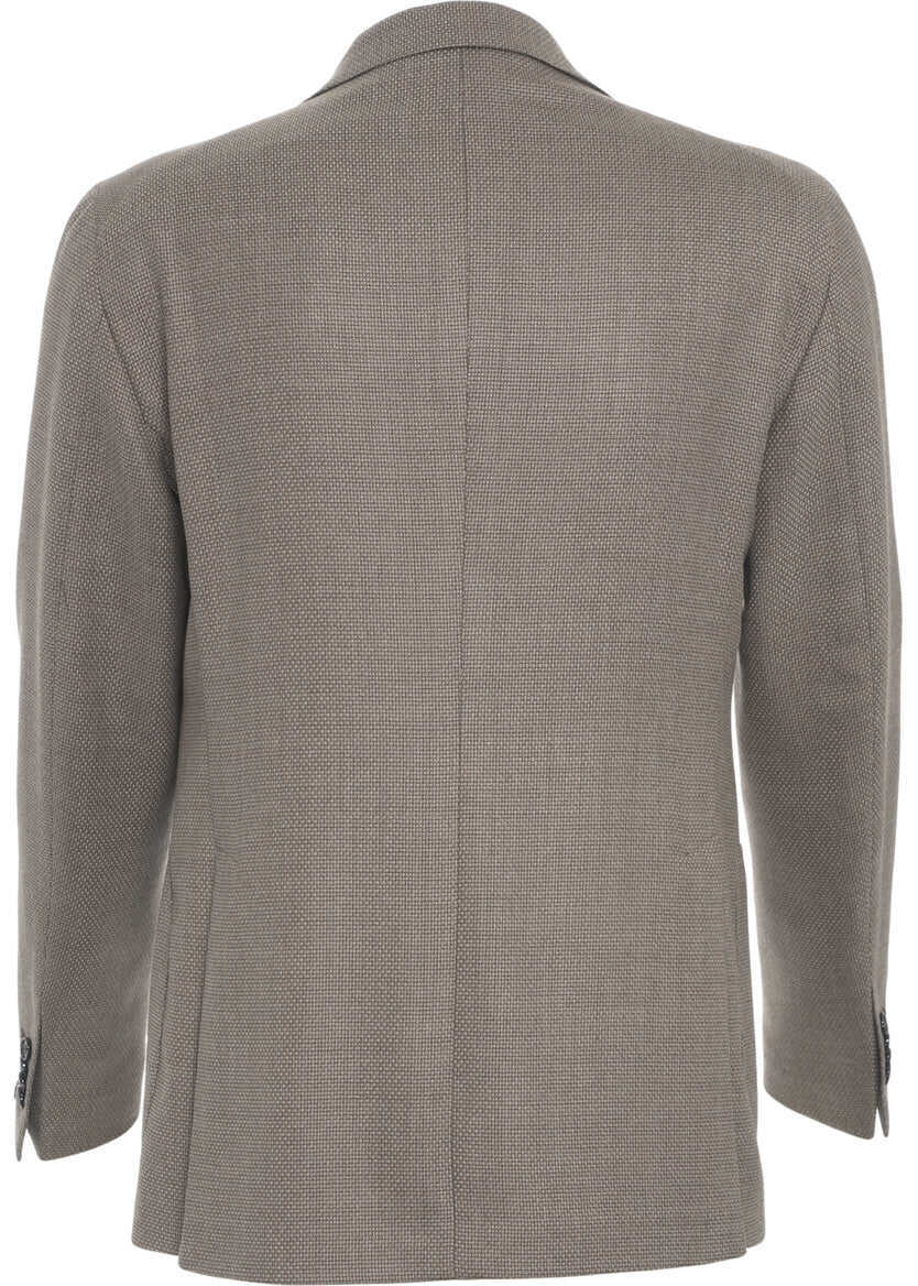 Sacouri Tagliatore Virgin wool single-breasted blazer Grey Barbati (BM 19033141) 3