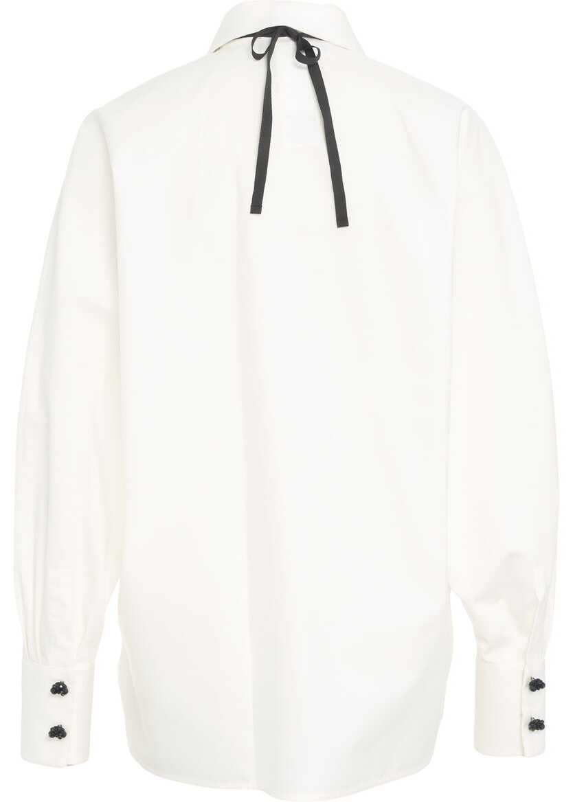 Bluze elegante Max Mara Oversized shirt Roll White Femei (BM 19033144) 4