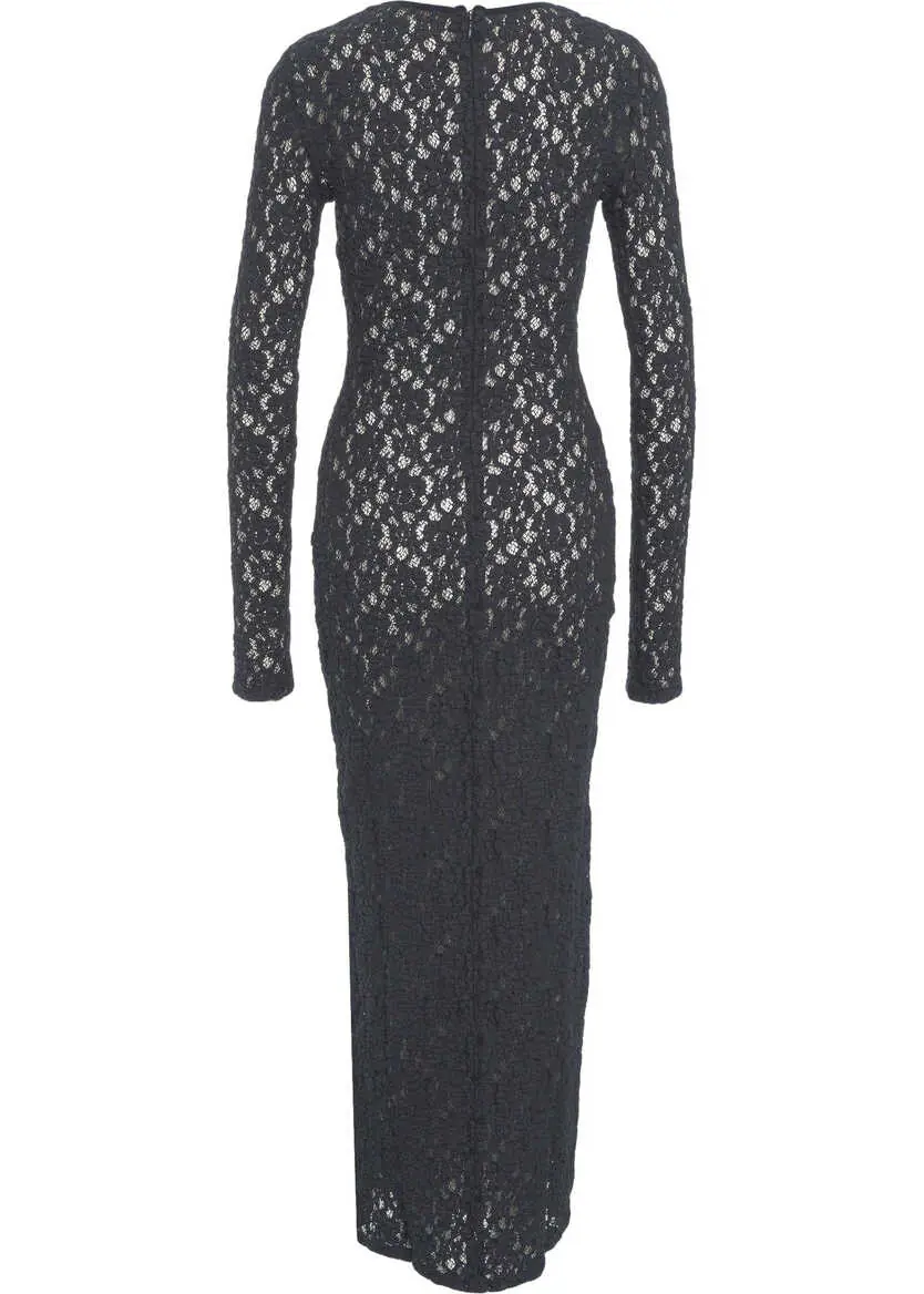 Rochii lungi Max Mara Open knit dress Sarta Blue Femei (BM 19033147) 4