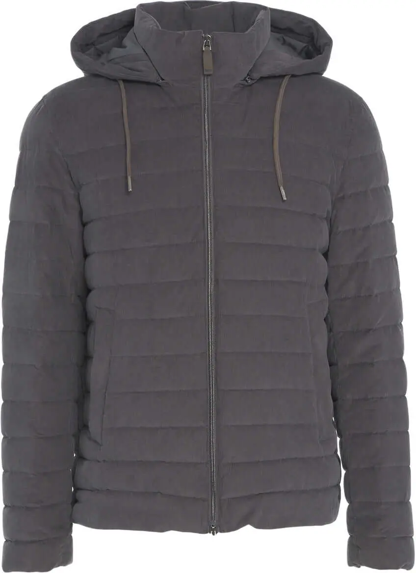 Geci de iarna Herno Needlecord down jacket Grey Barbati (BM 19033162) 2