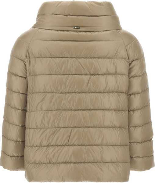 Geci de iarna Herno Three-quarter sleeve down jacket Beige Femei (BM 19033186) 2
