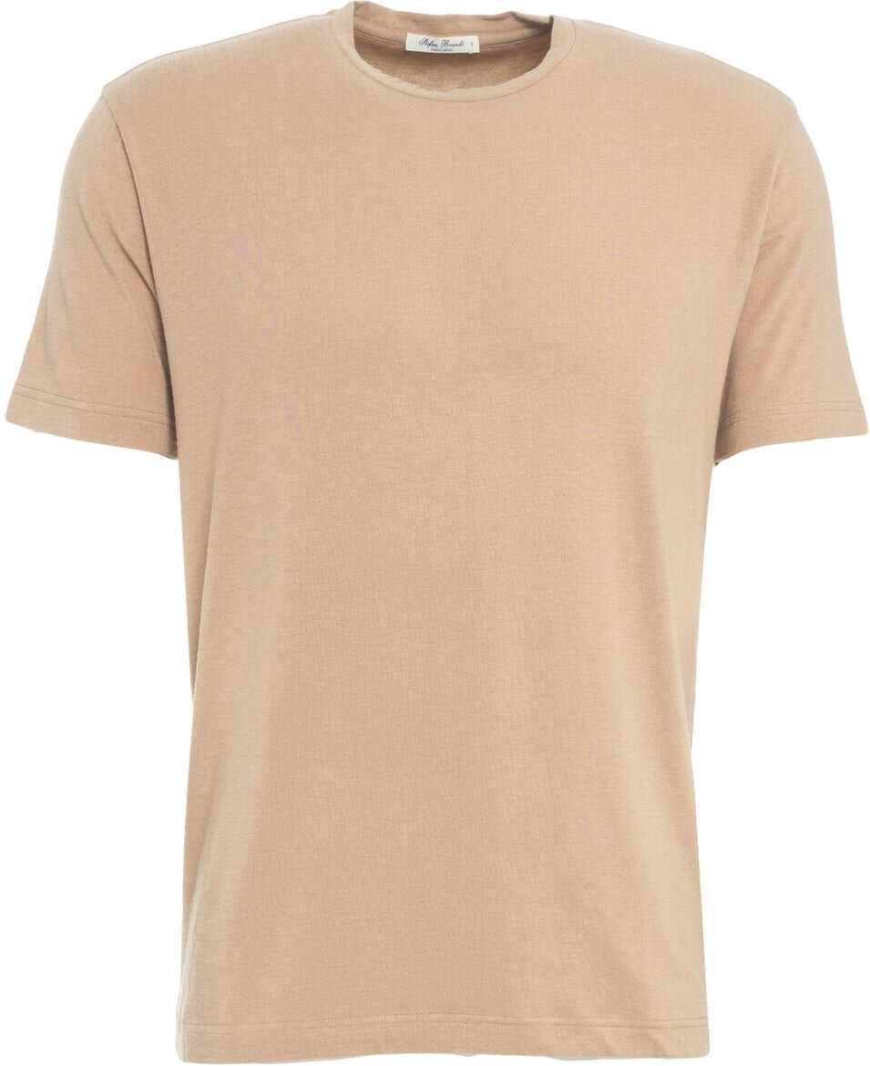 Tricouri Stefan Brandt Modal blend t-shirt Enno Brown Barbati (BM 19033195) 2