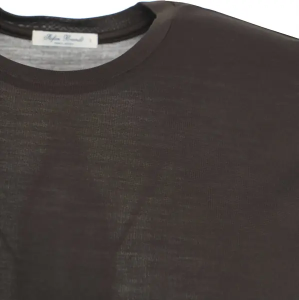 Tricouri Stefan Brandt Silk t-shirt Enno Brown Barbati (BM 19033198) 5