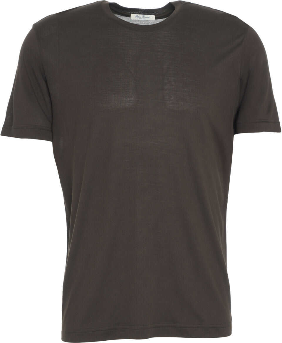Tricouri Stefan Brandt Silk t-shirt Enno Brown Barbati (BM 19033198) 1