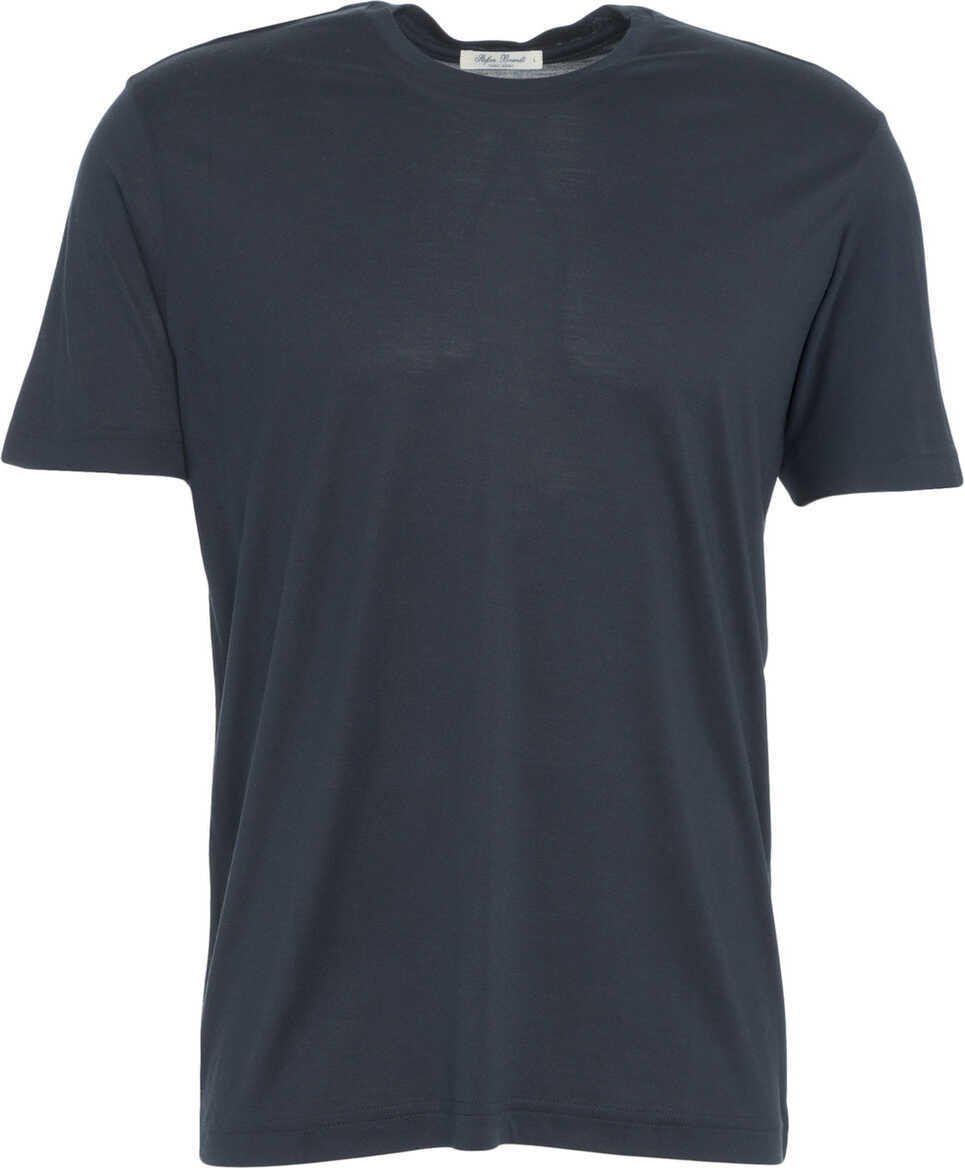 Tricouri Stefan Brandt Silk t-shirt Enno Blue Barbati (BM 19033198) 2