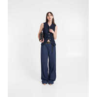 Blugi evazati Dama - Blugi evazati 7 For All Mankind Pleated jeans Halona Blue Femei (BM 19033219) - B-mall.ro