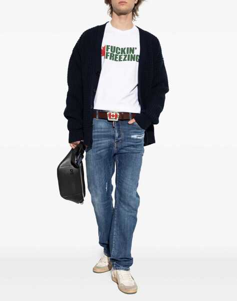 Blugi DSQUARED2 Straight fit jeans 642 Blue Barbati (BM 19033234) 2