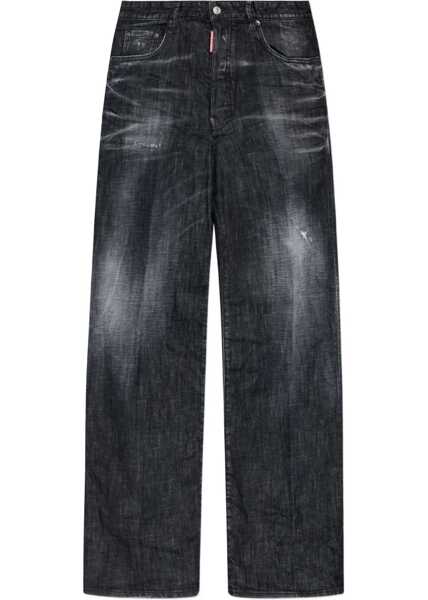 Blugi DSQUARED2 Wide leg jeans Loose Black Barbati (BM 19033237) 1