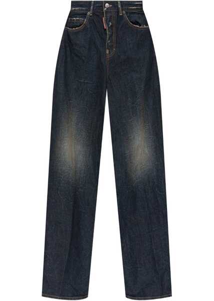 Blugi evazati DSQUARED2 Wide leg jeans Traveller Blue Femei (BM 19033243) 1