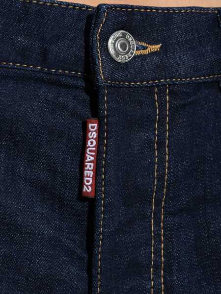 Blugi evazati DSQUARED2 Wide leg jeans Traveller Blue Femei (BM 19033246) 5