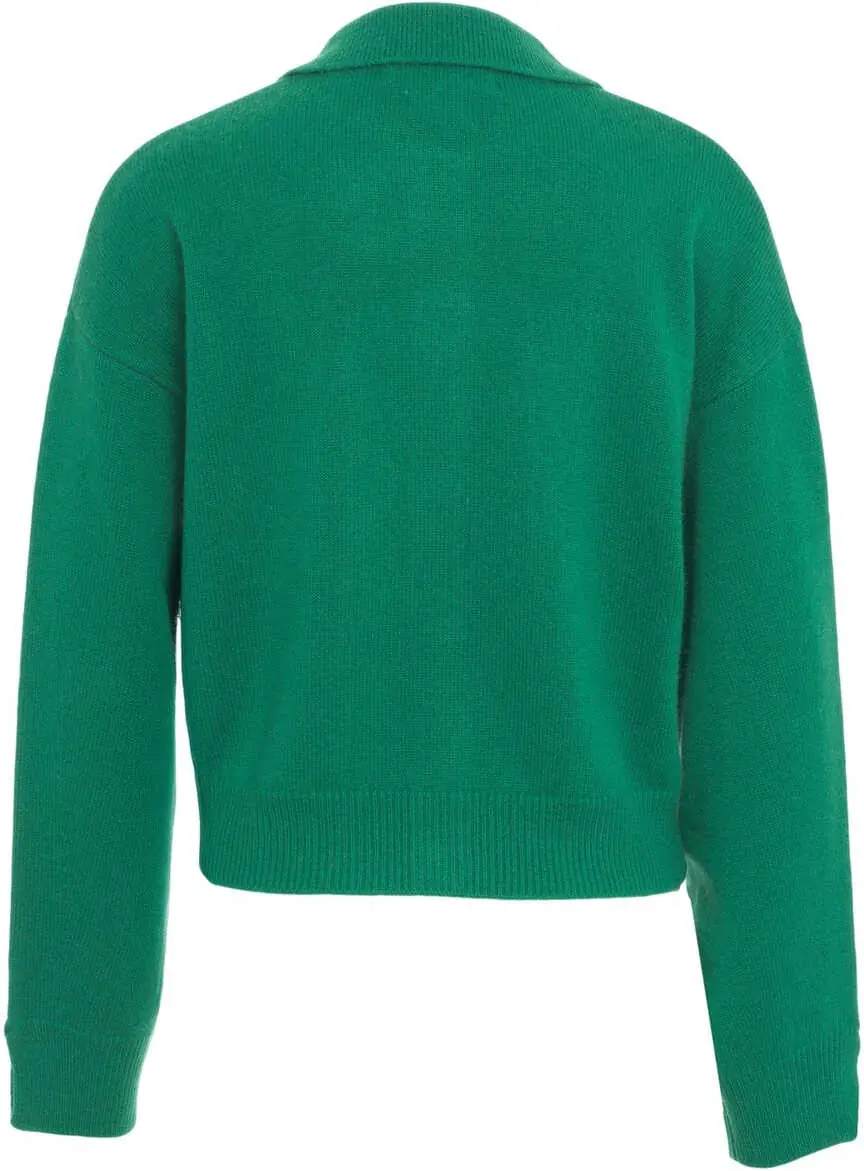 Pulovere casual CRUSH Knit trucker jacket MC Alba Green Femei (BM 19033270) 3