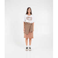 Fuste lungi Dama - Fuste lungi Baum und Pferdgarten Crinkled satin skirt Sesse Brown Femei (BM 19033294) - B-mall.ro