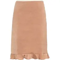 Fuste lungi Crinkled satin skirt 'Sesse' Femei