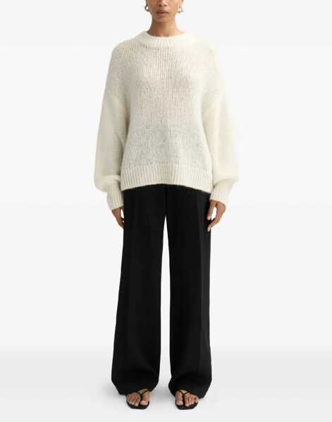 Pulovere Soft Goat Oversized loose knit sweater White Femei (BM 19033306) 2