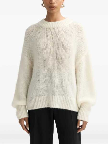 Pulovere Soft Goat Oversized loose knit sweater White Femei (BM 19033306) 3