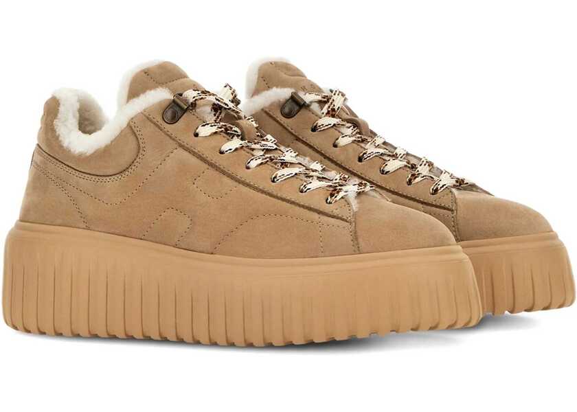 Sneakers Hogan Sneakers H-Stripes Beige Femei (BM 19033360) 2