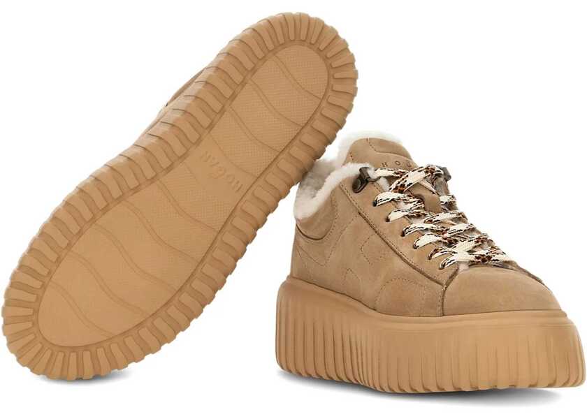 Sneakers Hogan Sneakers H-Stripes Beige Femei (BM 19033360) 4