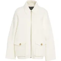 Jachete Wool-blend jacket with fringes Femei