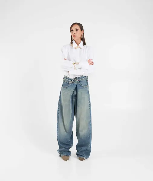 Bluze Erika Cavallini Tailored blouse Gemma White Femei (BM 19033399) 3