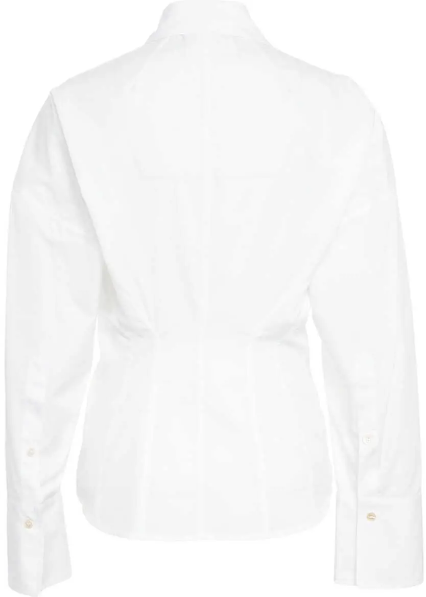 Bluze Erika Cavallini Tailored blouse Gemma White Femei (BM 19033399) 4